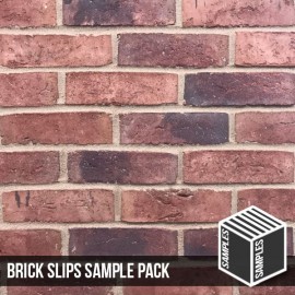 Urban Weathered Red Brick Brick Slip - Sample