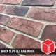 Urban Weathered Red Brick Slip Stetcher Reveal