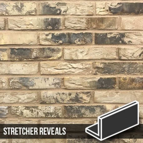 Olde London Mixture Brick Slip Stretcher Reveal