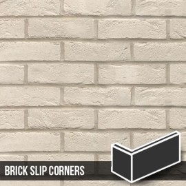 Manhattan White Brick Slip Corners