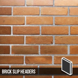 Heritage Soft Orange Reclaimed Brick Slip Header