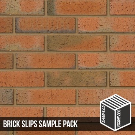 Multi Rustic Brick Slips - Sample