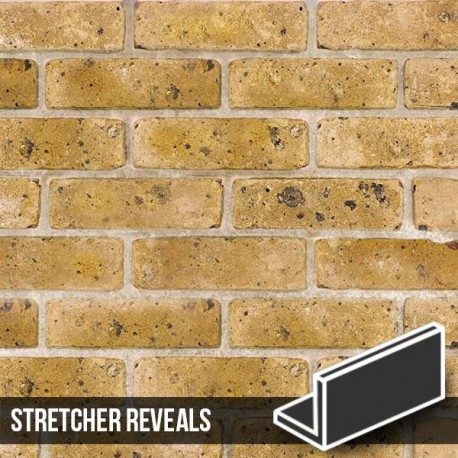 Thames Yellow Blend Brick Slip Stretcher Reveal