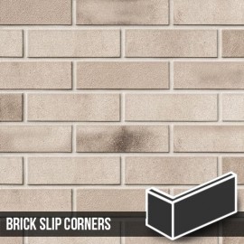 Flint Grey Brick Slip Corners
