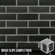 Onyx Black Brick Slip - Sample
