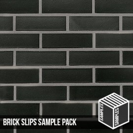 Onyx Black Brick Slip - Sample