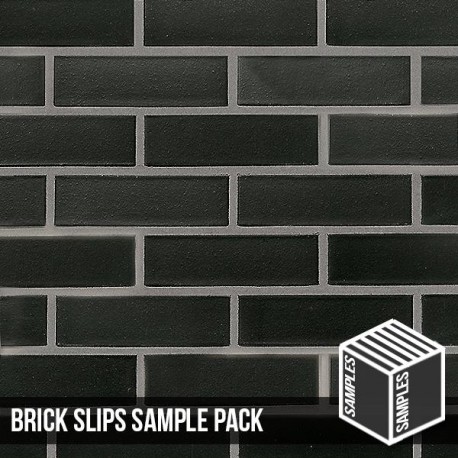 Onyx Black Brick Slip - Sample