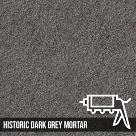 Historic Dark Grey Brick Slips Gun Injected Mortar