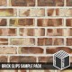 Olde Victorian Red Blend Brick Slip - Sample