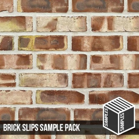 Olde Victorian Red Blend Brick Slip - Sample