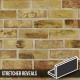 London Reclaimed Yellow Stock Brick Slip Stetcher Reveal