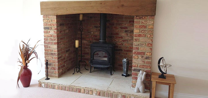 Vintage Brick Fireplace Look, How To Brick A Fireplace Hearth